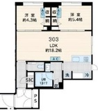 Fullea恵比寿 (フレア恵比寿) 303 間取り図