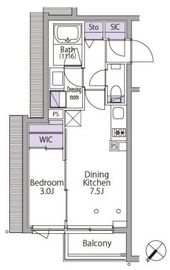 イプセ代々木レジデンス 503 間取り図
