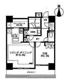 ライオンズ四谷タワーゲート 8階 間取り図