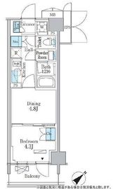パークアクシス品川南大井パークフロント 527 間取り図