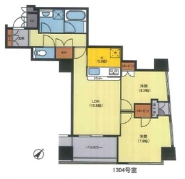 サンウッド品川天王洲タワー 13階 間取り図