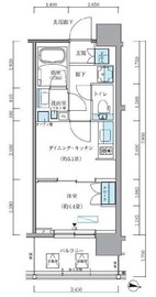 パークアクシス新大橋 602 間取り図