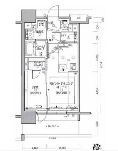クリオ藤沢セントラルマークス 12階 間取り図