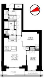 パークナード恵比寿 2階 間取り図