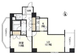 西麻布フォレストプラザ 1101 間取り図