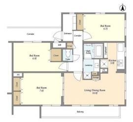RESTA目黒 401 間取り図