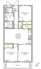 メゾンカルム中落合North 103 間取り図