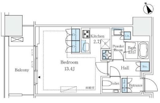 麻布台ヒルズレジデンスB 12階 間取り図