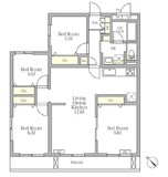 メゾンカルム中落合North 305 間取り図
