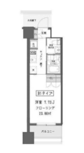 ガーデン蒲田 527 間取り図