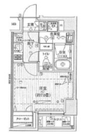プレール・ドゥーク西新宿5丁目 5階 間取り図