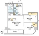 クレストコート志村坂上 10階 間取り図
