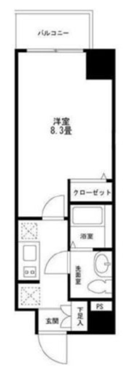 コモド川崎 503 間取り図