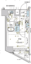 メインステージ横濱関内 7階 間取り図