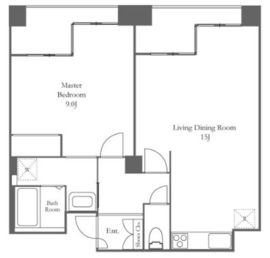 品川プリンスレジデンス 515 間取り図