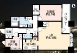 芝浦アイランド グローヴタワー 31階 間取り図