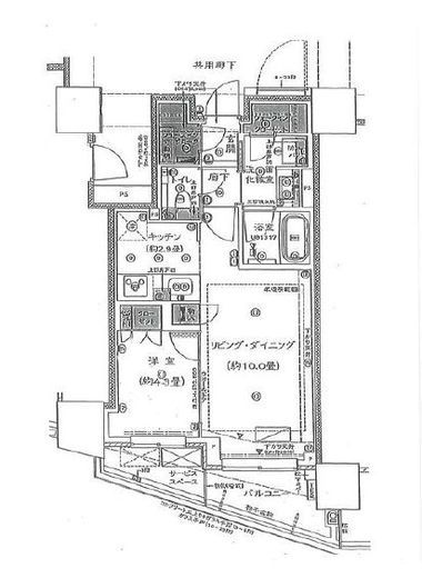 プラウドタワー相模大野クロス 3階 間取り図