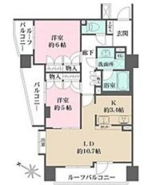 藤和シティホームズ横浜桜木町クレーデルコート 10階 間取り図