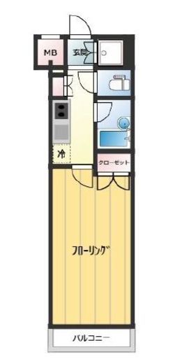 パレステュディオ新宿パークサイド 3階 間取り図