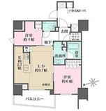 ザ・パークハウス品川荏原中延 8階 間取り図