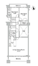 麻布市兵衛町ホームズ 4階 間取り図