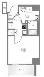 ヴァローレスパジオ清澄白河 6階 間取り図