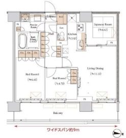 ブランシエスタ木場 1102 間取り図