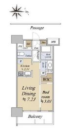 リビオレゾン東陽町ステーションプレミア 7階 間取り図