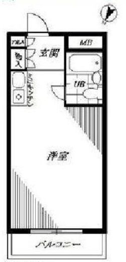 パーク・ノヴァ渋谷 3階 間取り図