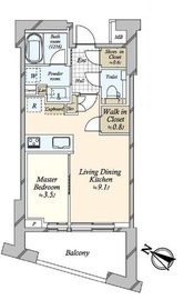 パークコート恵比寿 9階 間取り図