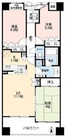 クレアシティ木場 6階 間取り図