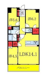 ザ・パークハウスオイコス赤羽志茂サードスクエア 7階 間取り図