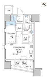 デュオフラッツ池尻大橋 402 間取り図