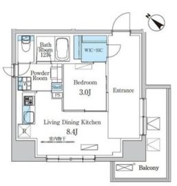 デュオフラッツ池尻大橋 401 間取り図