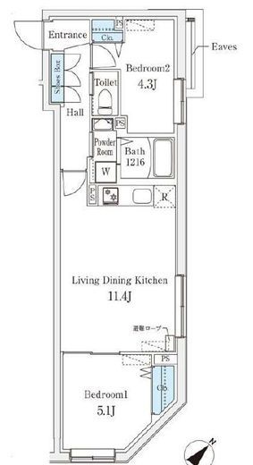 Aglaia千石 201 間取り図