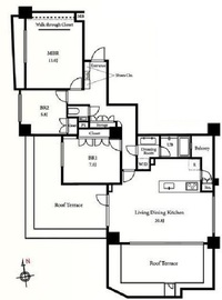 ファミールグラン西麻布パークアベニュー 10階 間取り図