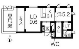 ガーデン東新宿 301 間取り図