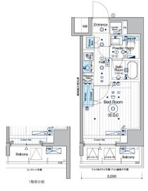 MAXIV横浜吉野町TRE 7階 間取り図