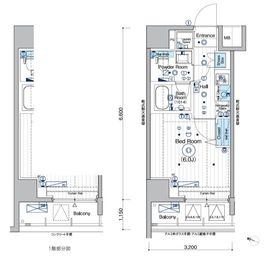 MAXIV横浜吉野町TRE 6階 間取り図