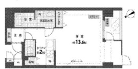 ユニテE 603 間取り図