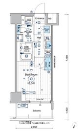 MAXIV横浜吉野町TRE 4階 間取り図