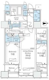 三田ガーデンヒルズ EAST HILL 8階 間取り図