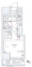 ブレシア日本橋蛎殻町 4階 間取り図