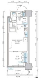 パークアクシス池袋イースト 606 間取り図
