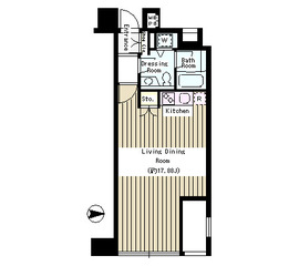 クレアーレ麹町 202 間取り図