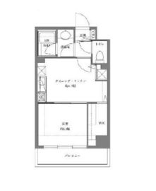 カスタリア浅草橋 703 間取り図