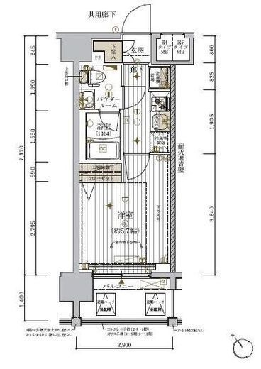 メインステージ東神奈川 3階 間取り図