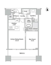 白金ザ・スカイ 24階 間取り図