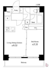 Court Blanche 309 間取り図