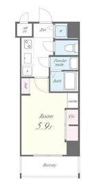 プラムハウス日本橋 202 間取り図